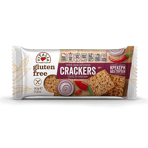 GlutenFree Crackers with Chili & Onions Vitalia